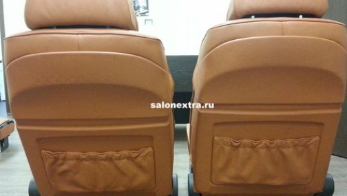 E65 передние сидения (рыжие)