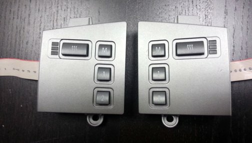 дополнительные блоки с кнопками BMW 7 E65/E66